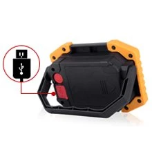 Pack de 2 Lampe LED de travail rechargeable 30W avec batterie de sécurité avec 3 modes de lumière