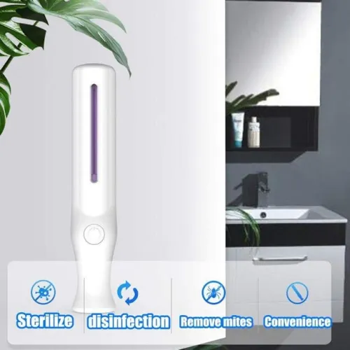 Lampe germicide JL-630, Lampe de stérilisation UV, alimentée par batterie, pour la désinfection et l'élimination des acariens.