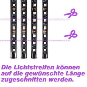 Bande Lumineuse LED étanche RGB pour intérieur de Voiture, Éclairage d'ambiance avec Port USB Télécommande et Activation sonore