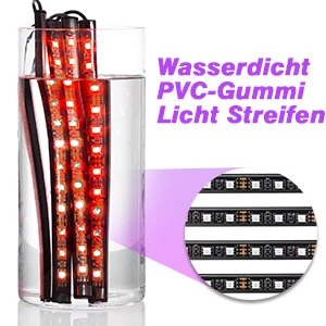 Bande Lumineuse LED étanche RGB pour intérieur de Voiture, Éclairage d'ambiance avec Port USB Télécommande et Activation sonore