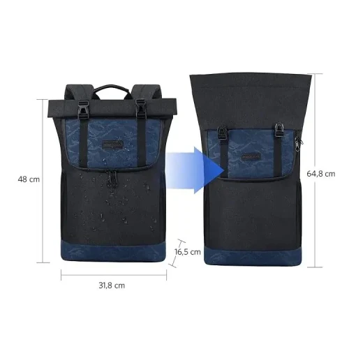 Sac à dos pour ordinateur portable KROSER 15,6" USB port de charge décontracté hommes femmes- ktf905mcb