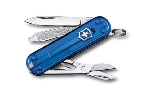 Couteau suisse Victorinox Classic SD bleu transparent 0.6223.T2
