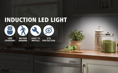 Pack 2 LAMPE  LED barre Trongle avec détecteur de mouvement 20cm