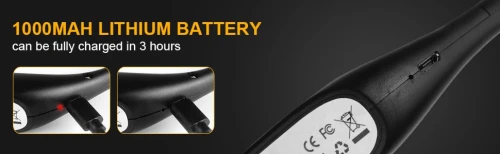 LED Lampe Lecture de Nuit Rechargeable Autour de Cou Mains Libres, 3 Couleurs Eye Protection