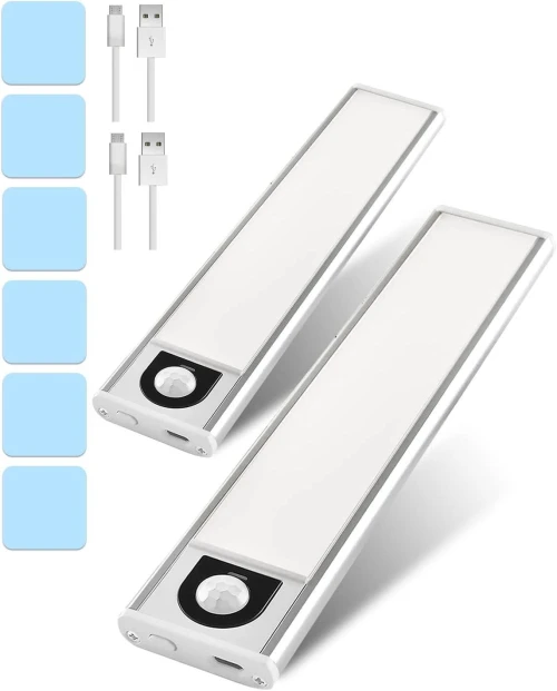 Pack 2 LAMPE  LED barre Trongle avec détecteur de mouvement 20cm