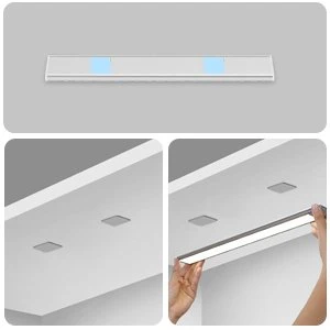 Pack 2 LAMPE  LED barre Trongle avec détecteur de mouvement 20cm