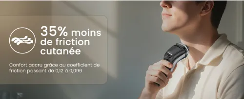 Rasoir Electrique SweetLF Homme Rechargeable Wet & Dry, Tondeuse à Barbe Haute Précision, Rasage avec 3D Têtes Rotatives