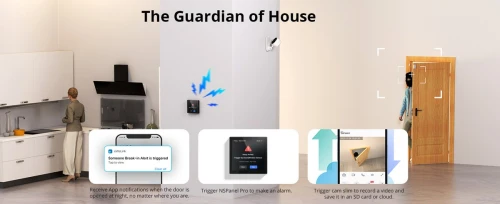 Capteur de porte et de fenêtre sans Fil Sonoff Alarme Maison | ZigBee | SNZB-04P