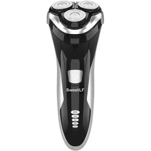 Rasoir Electrique SweetLF Homme Rechargeable Wet & Dry, Tondeuse à Barbe Haute Précision, Rasage avec 3D Têtes Rotatives