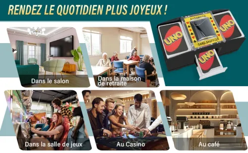 Mélangeur de Cartes Automatique Électronique, Trieur pour 1 à 2 Jeux avec Port USB, Distributeur de Cartes pour Jeux