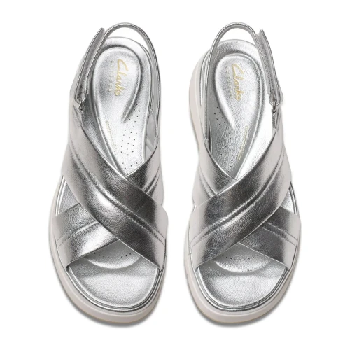 Clarks - Tuscan Cross Silver Leather
