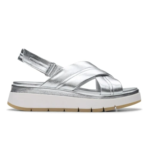 Clarks - Tuscan Cross Silver Leather