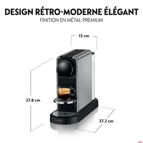 MACHINE A CAFE NESPRESSO CITIZ PLATINUM  C140-EU-TI-NE