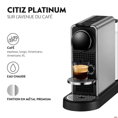 MACHINE A CAFE NESPRESSO CITIZ PLATINUM  C140-EU-TI-NE