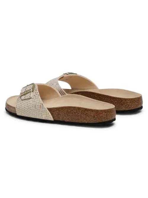 BIRKENSTOCK|Claquette femme Madrid MF Shiny Python