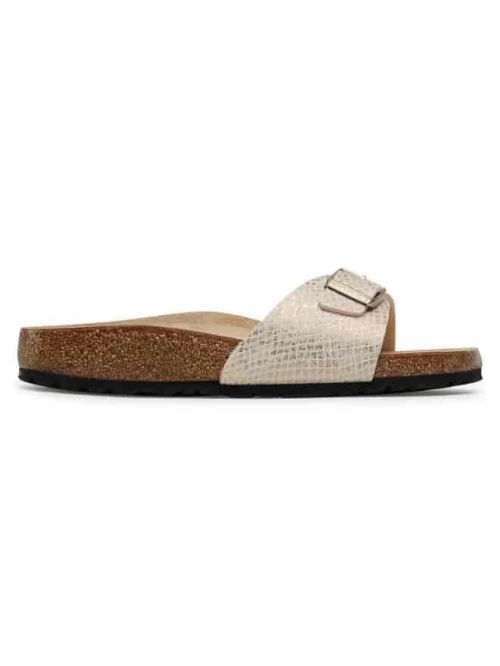 BIRKENSTOCK|Claquette femme Madrid MF Shiny Python