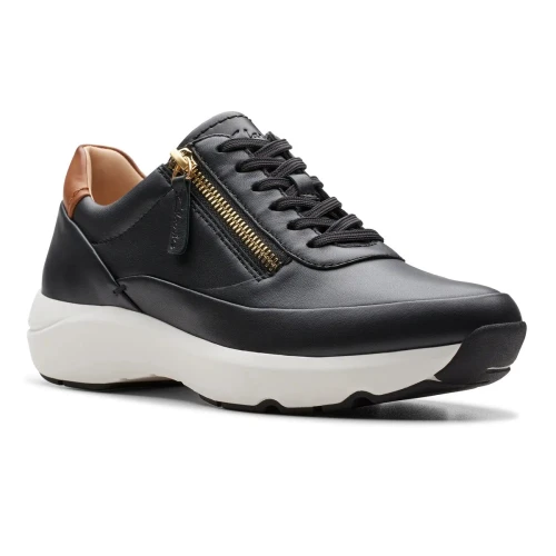 Clarks - Tivoli Zip Black Leather