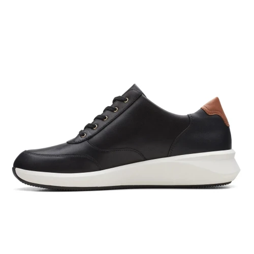 Clarks - Un Rio Zip Black Leather