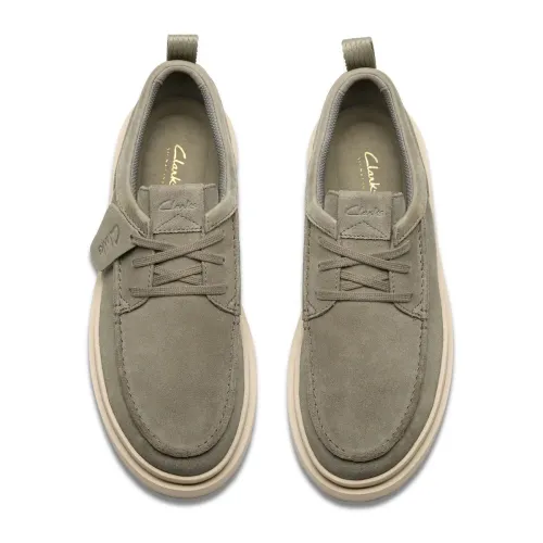 Clarks - Polden Moc Sage Suede