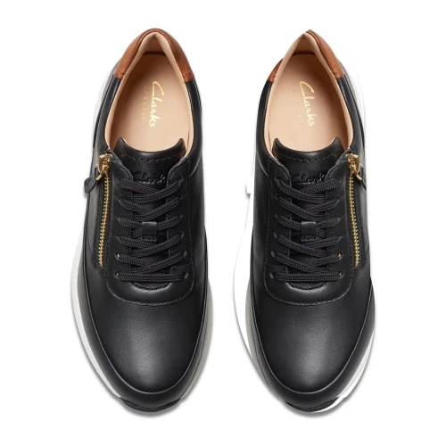Clarks - Tivoli Zip Black Leather