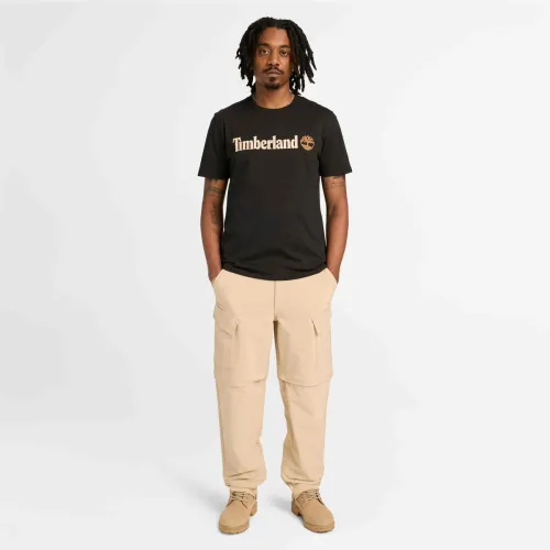 Timberland Men's Kennebec River Linear Logo Short-Sleeve T-Shirt