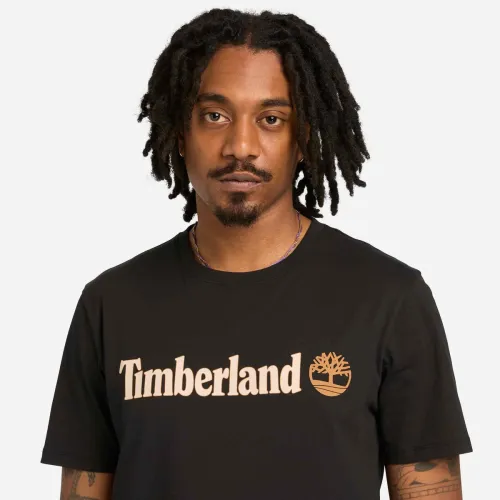 Timberland Men's Kennebec River Linear Logo Short-Sleeve T-Shirt