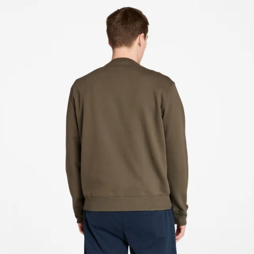 Timberland KENNEBEC RIVER Tree Logo Crew Neck Sweatshirt LEAF GREEN