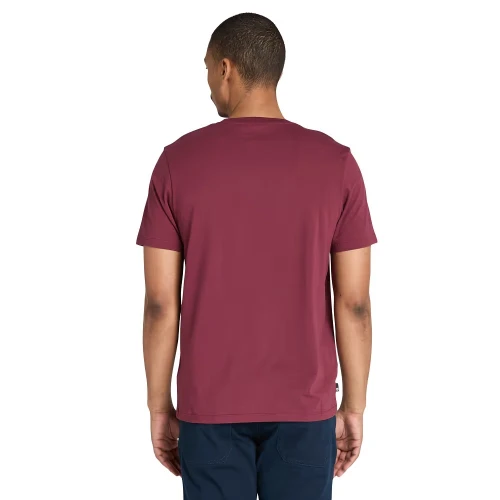Timberland KENNEBEC RIVER Tree Logo Short Sleeve Tee BURGUNDY