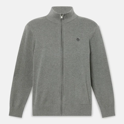Timberland Sweat-shirt à fermeture éclair intégrale avec logo brodé