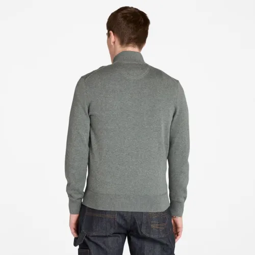 Timberland Sweat-shirt à fermeture éclair intégrale avec logo brodé