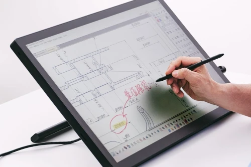 Tablette Graphique Wacom Cintiq 24 Touch DTH246K0B, Écran tactile multipoint avec stylet et support réglable