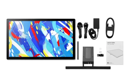 Tablette Graphique Wacom Cintiq 24 Touch DTH246K0B, Écran tactile multipoint avec stylet et support réglable