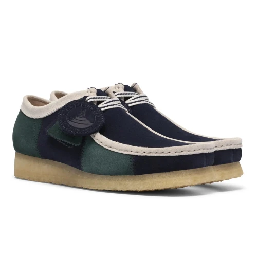 Clarks - Wallabee Blue/Green Strip