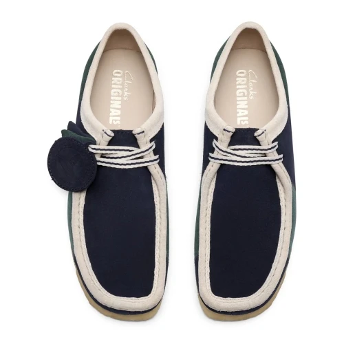 Clarks - Wallabee Blue/Green Strip