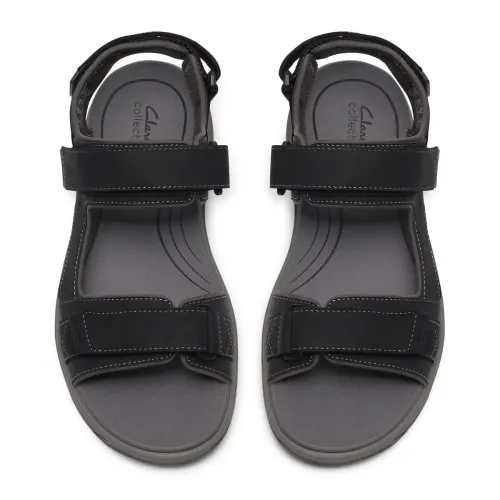 Clarks - Guideview Trek Black Leather