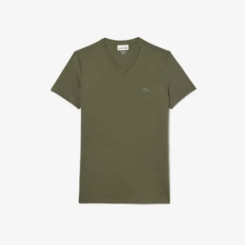 Lacoste T-shirt coton Pima léger col V