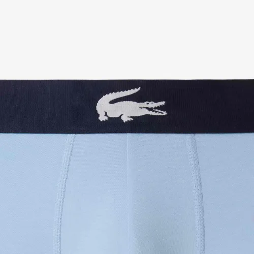 Lacoste Lot de 3 boxers courts dépareillés en coton stretch