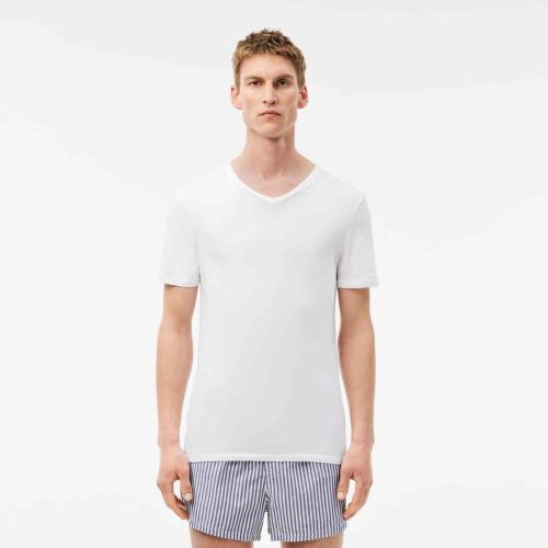 Lacoste Lot de 3 t-shirts d'intérieur slim fit