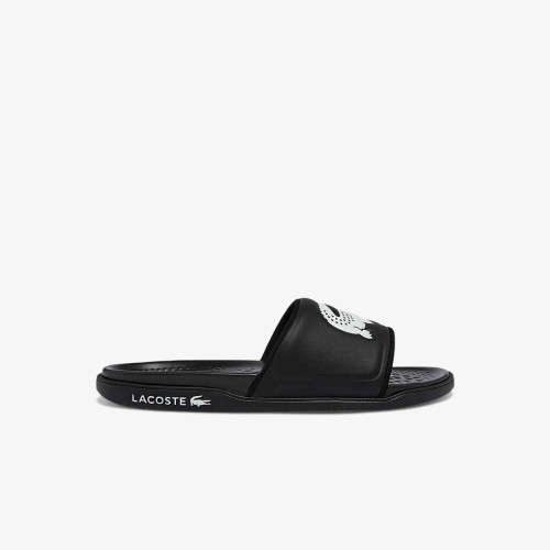Lacoste Claquettes Croco Dualiste homme en synthétique avec logo