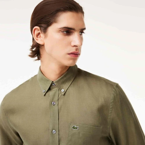 Chemise homme Lacoste en lin