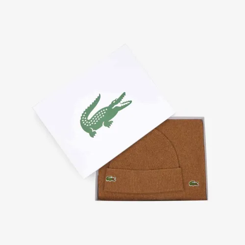 Lacoste Coffret bonnet écharpe en laine