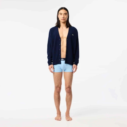 Lacoste Lot de 3 boxers courts dépareillés en coton stretch