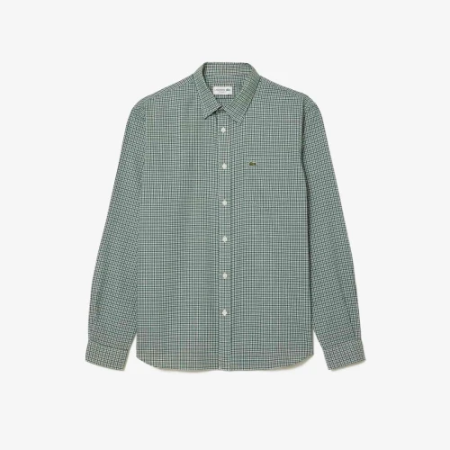 Lacoste Chemise regular fit en flanelle coton