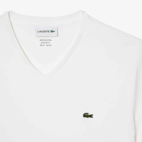 Lacoste T-shirt coton Pima léger col V