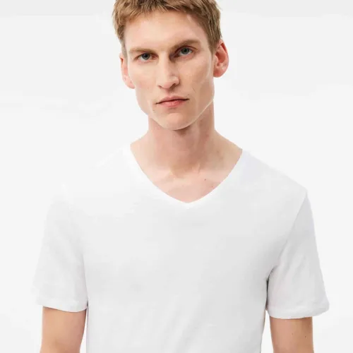 Lacoste Lot de 3 t-shirts d'intérieur slim fit