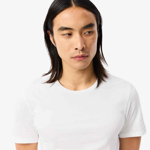 Lacoste Lot de 3 t-shirts d'intérieur coton