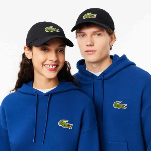 Lacoste Casquette twill de coton badge Crocodile