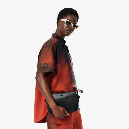 Lacoste Grand sac à bandoulière Chantaco en cuir