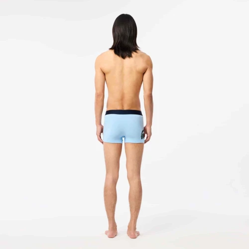 Lacoste Lot de 3 boxers courts dépareillés en coton stretch