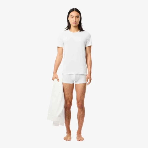 Lacoste Lot de 3 t-shirts d'intérieur coton
